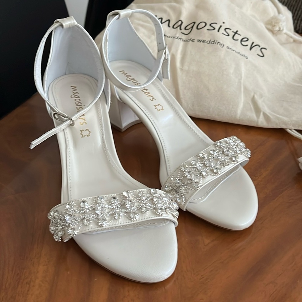 Ivory wedding heels